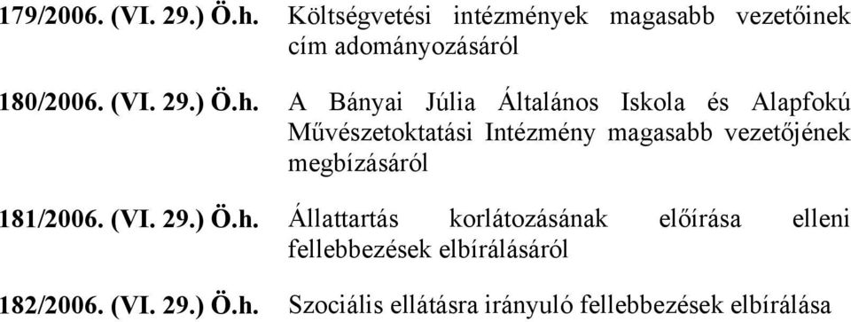 A Bányai Júlia Általános Iskola és Alapfokú Művészetoktatási Intézmény magasabb vezetőjének