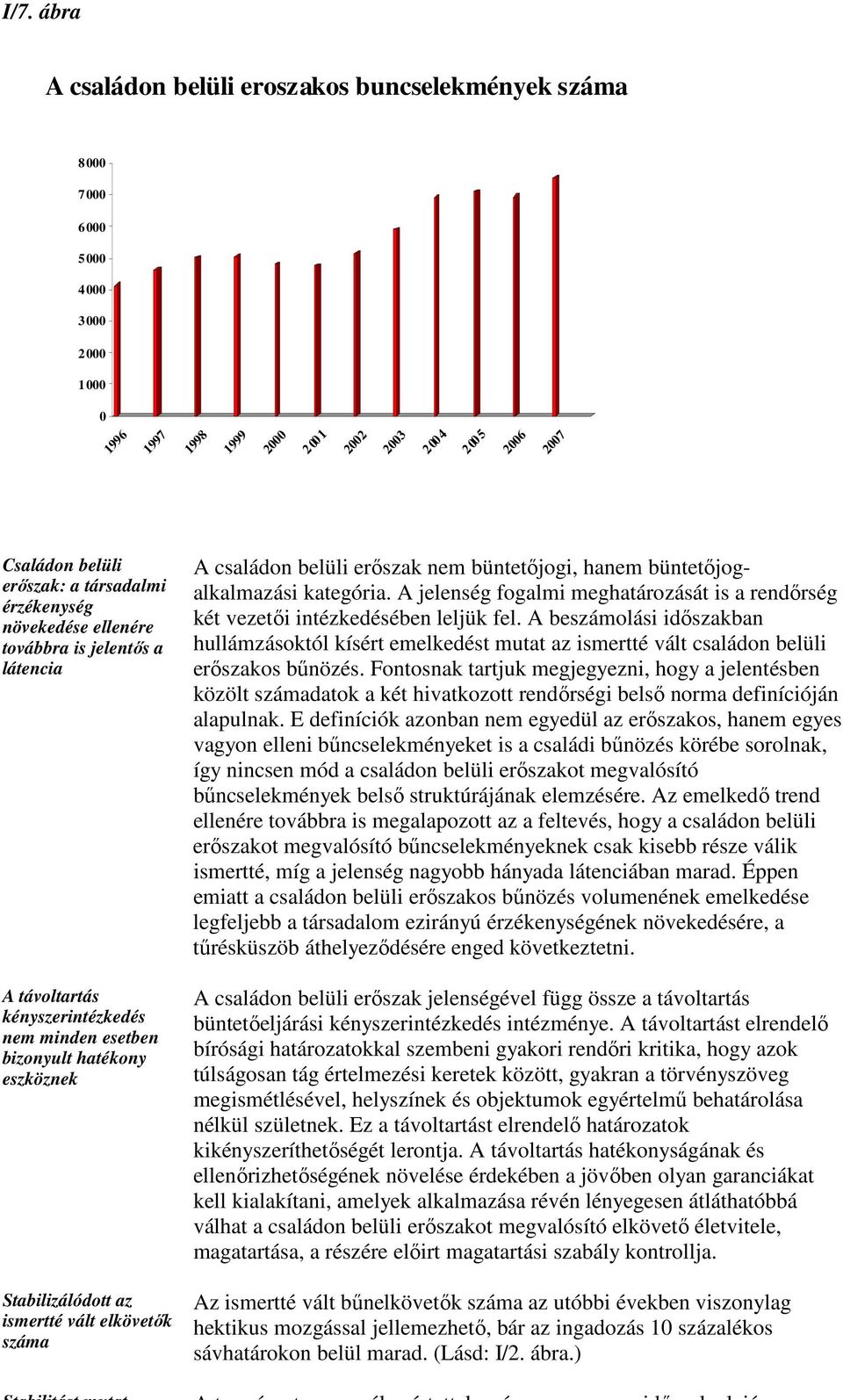 száma A családon belüli erıszak nem büntetıjogi, hanem büntetıjogalkalmazási kategória. A jelenség fogalmi meghatározását is a rendırség két vezetıi intézkedésében leljük fel.