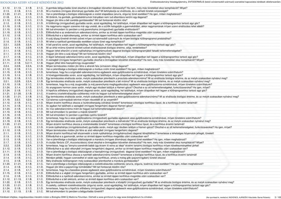 Van-e jelentősége a biológiai oldalúságnak a vizelet elapadása (anuria, oliguria) tünet esetében? Ha igen, miben meghatározó? 2.1.B. 2.1.4. 2.1.C. 2.1.D.