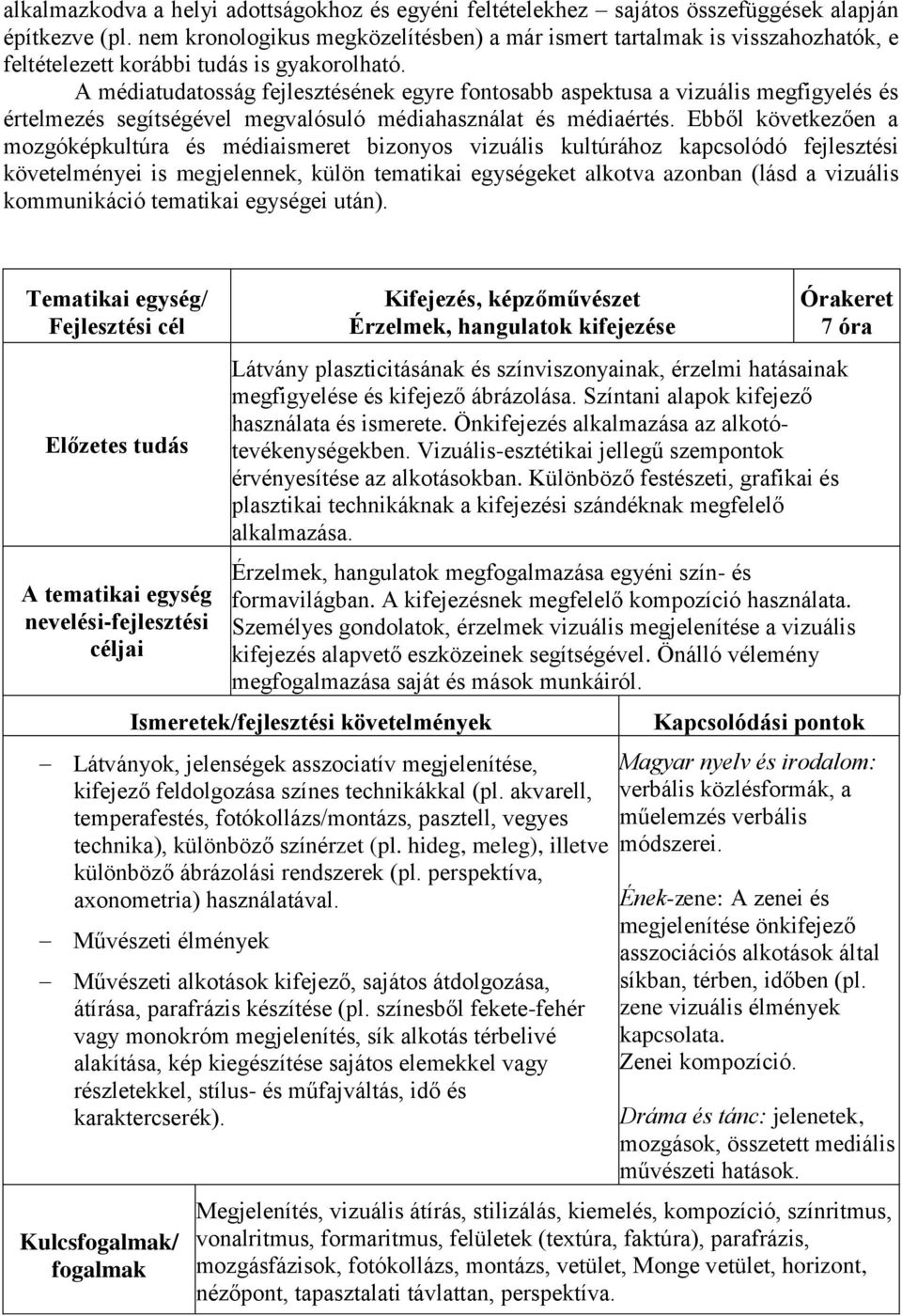 A médiatudatosság fejlesztésének egyre fontosabb aspektusa a vizuális megfigyelés és értelmezés segítségével megvalósuló médiahasználat és médiaértés.