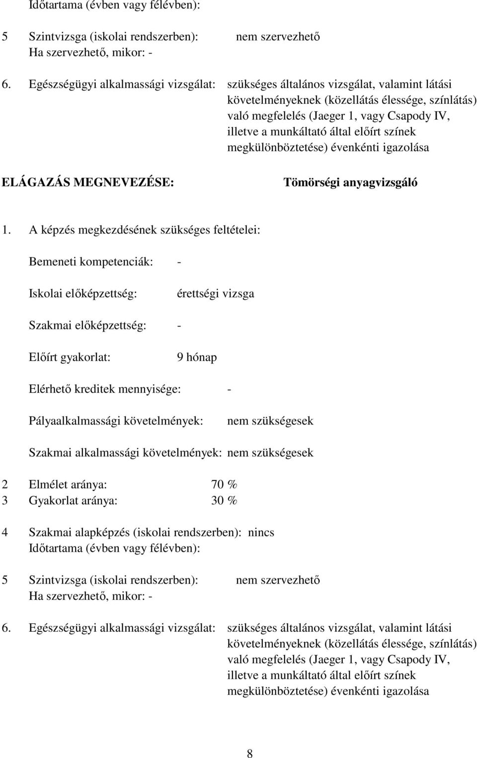 Tömörségi anyagvizsgáló 1.