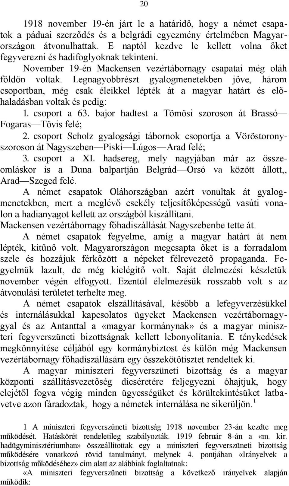 Legnagyobbrészt gyalogmenetekben jőve, három csoportban, még csak éleikkel lépték át a magyar határt és előhaladásban voltak és pedig: 1. csoport a 63.
