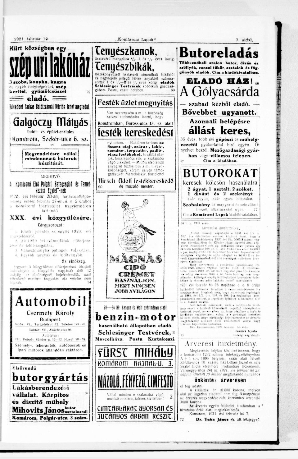 09 3 noh, konyh, k egyéb helységekkel, s z é p keel gyuölcsössel eldó* F e s é k üzle e g n y á s u vebbe fk! Boldzsánál Kfön ed búo í s í fesék keeskedés épfllefsz " nyo.