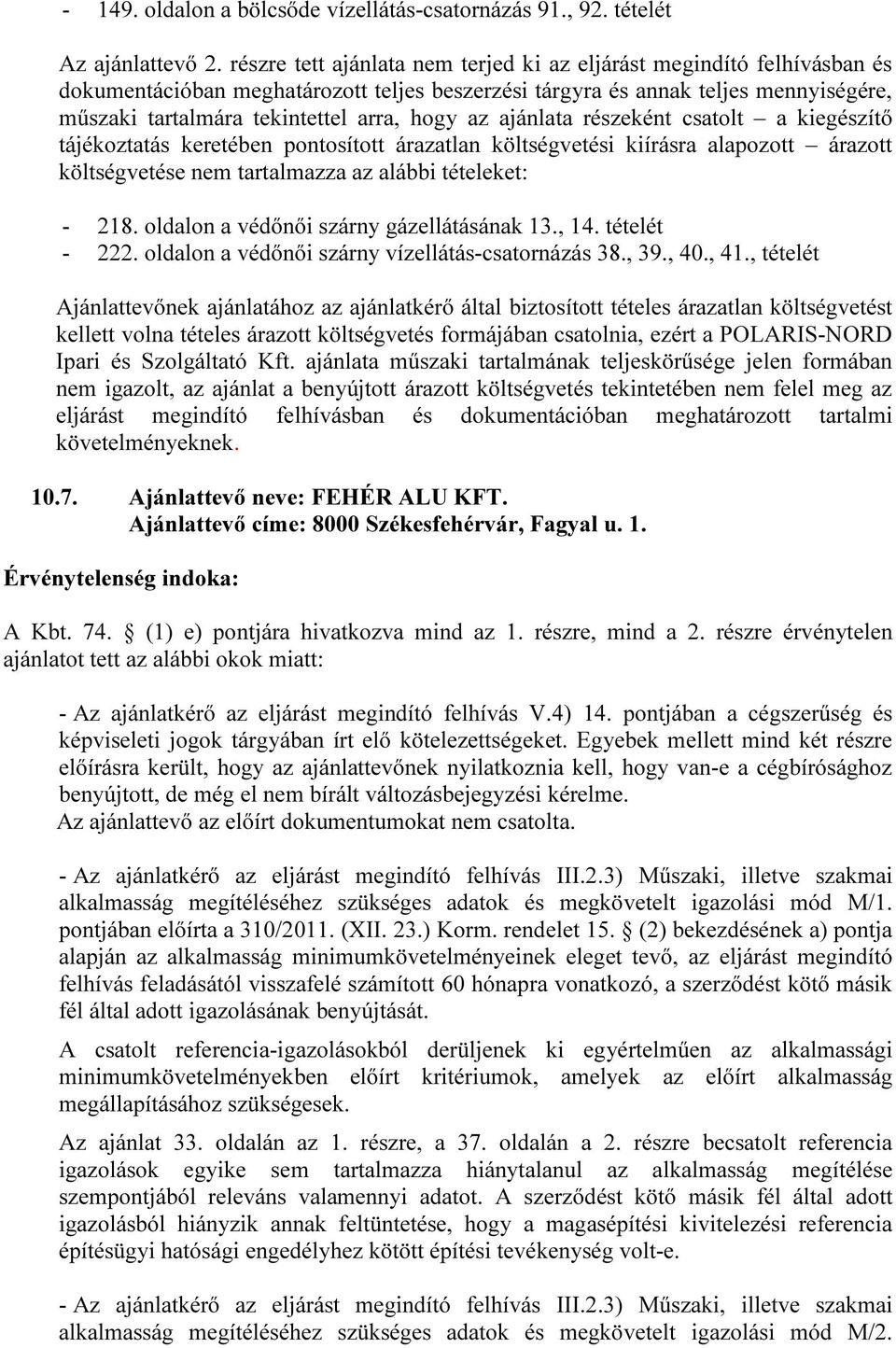 oldalon a védőnői szárny vízellátás-csatornázás 38., 39., 40., 41.