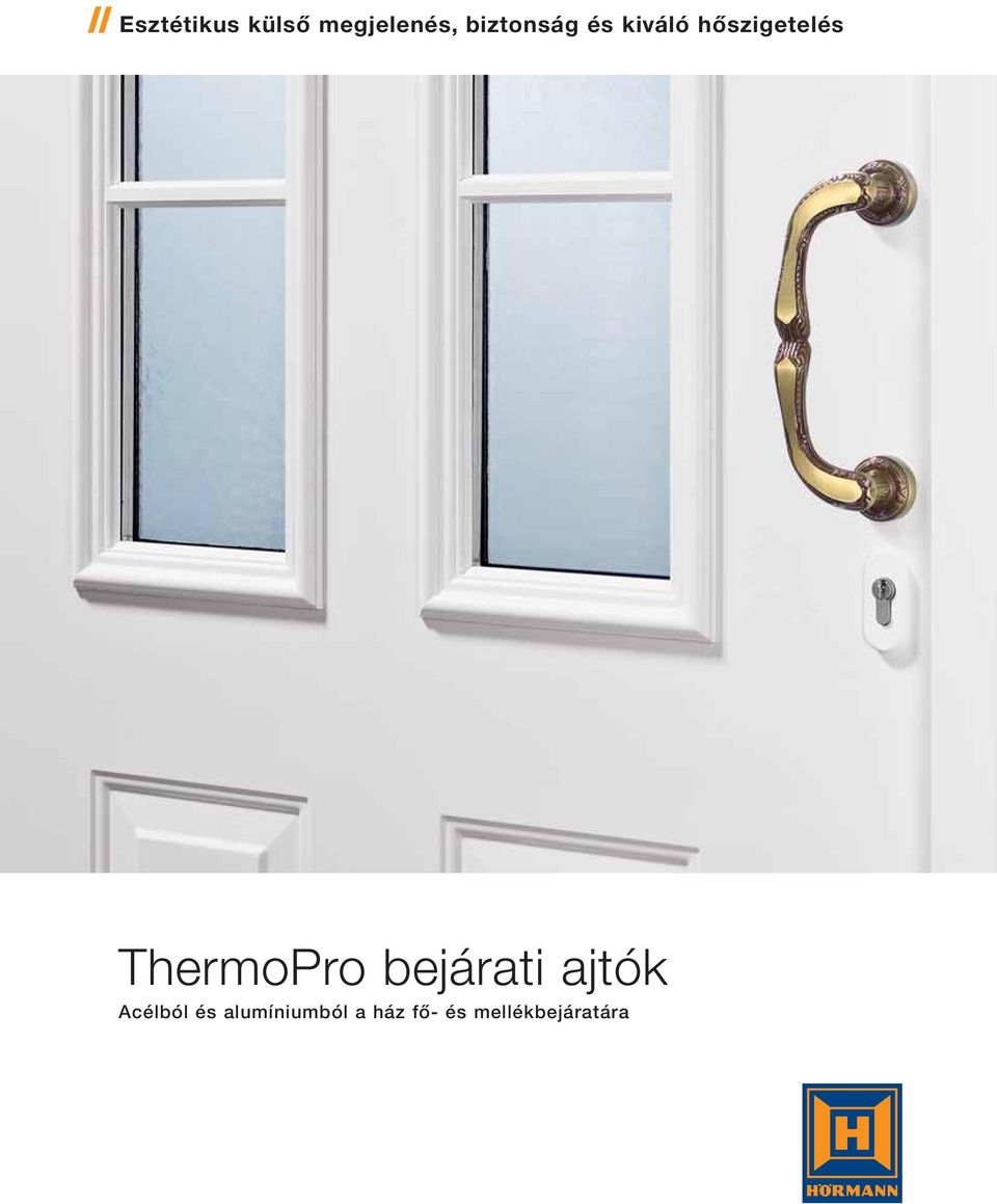 ThermoPro bejárati ajtók Acélból