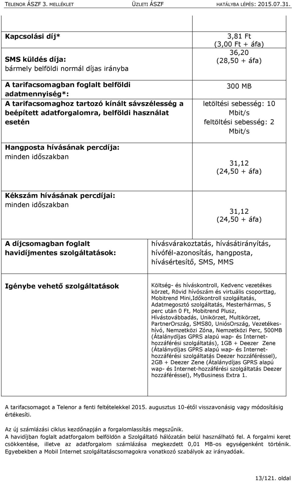 áfa) Kékszám hívásának percdíjai: minden időszakban 31,12 (24,50 + áfa) A díjcsomagban foglalt havidíjmentes szolgáltatások: hívásvárakoztatás, hívásátirányítás, hívófél-azonosítás, hangposta,