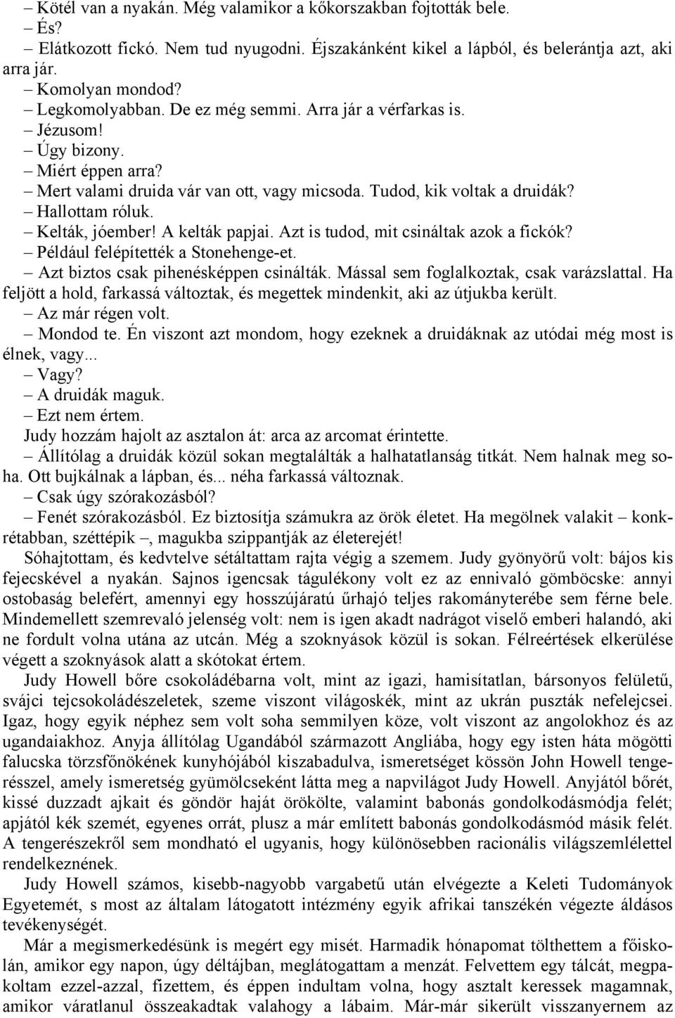Vérfarkasok randevú