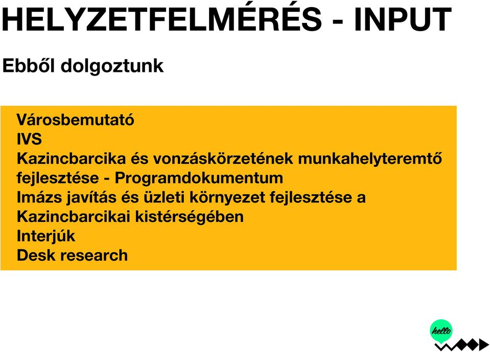 fejlesztése - Programdokumentum Imázs javítás és üzleti