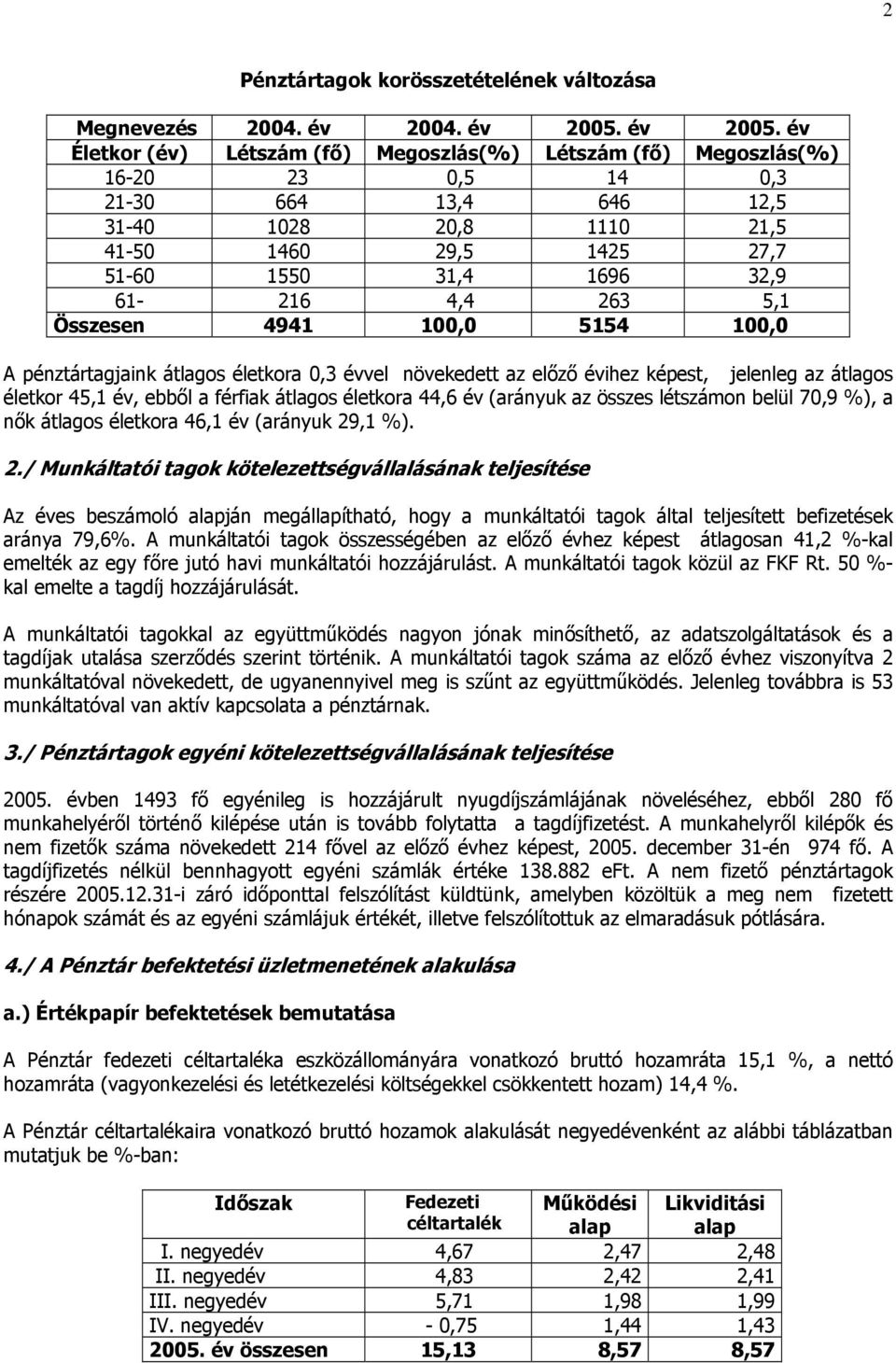 év Életkor (év) Létszám (fő) Megoszlás(%) Létszám (fő) Megoszlás(%) 16-20 23 0,5 14 0,3 21-30 664 13,4 646 12,5 31-40 1028 20,8 1110 21,5 41-50 1460 29,5 1425 27,7 51-60 1550 31,4 1696 32,9 61-216