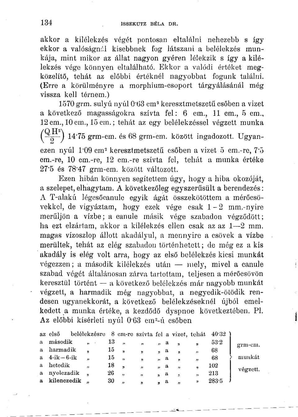 eltalálható. Ekkor a valódi értéket megközelítő, tehát az előbbi értéknél nagyobbat fogunk találni. (Erre a körülményre a morphium-csoport tárgyalásánál még vissza kell térnem.) 1570 grm.