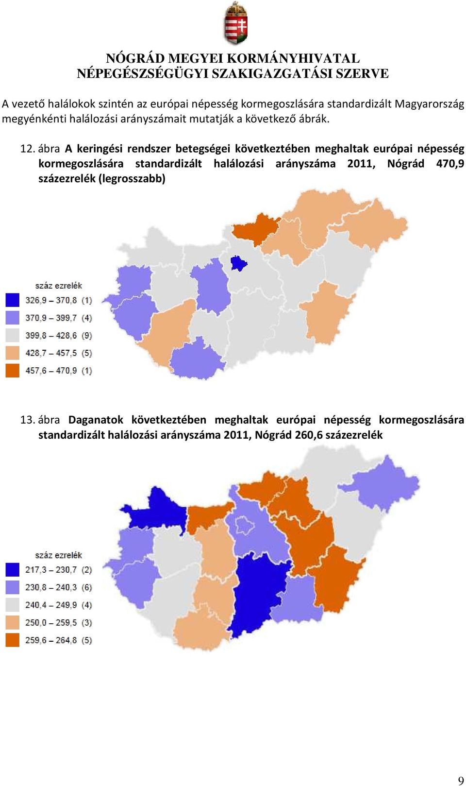 ábra A keringési rendszer betegségei következtében meghaltak európai népesség kormegoszlására standardizált halálozási