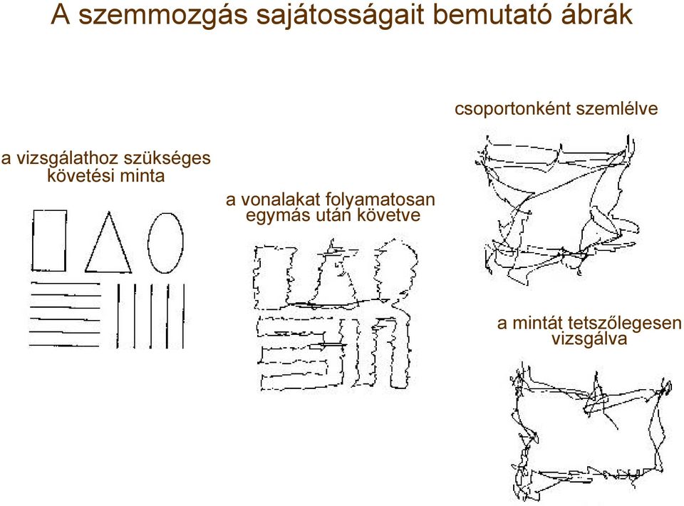 szükséges követési minta a vonalakat