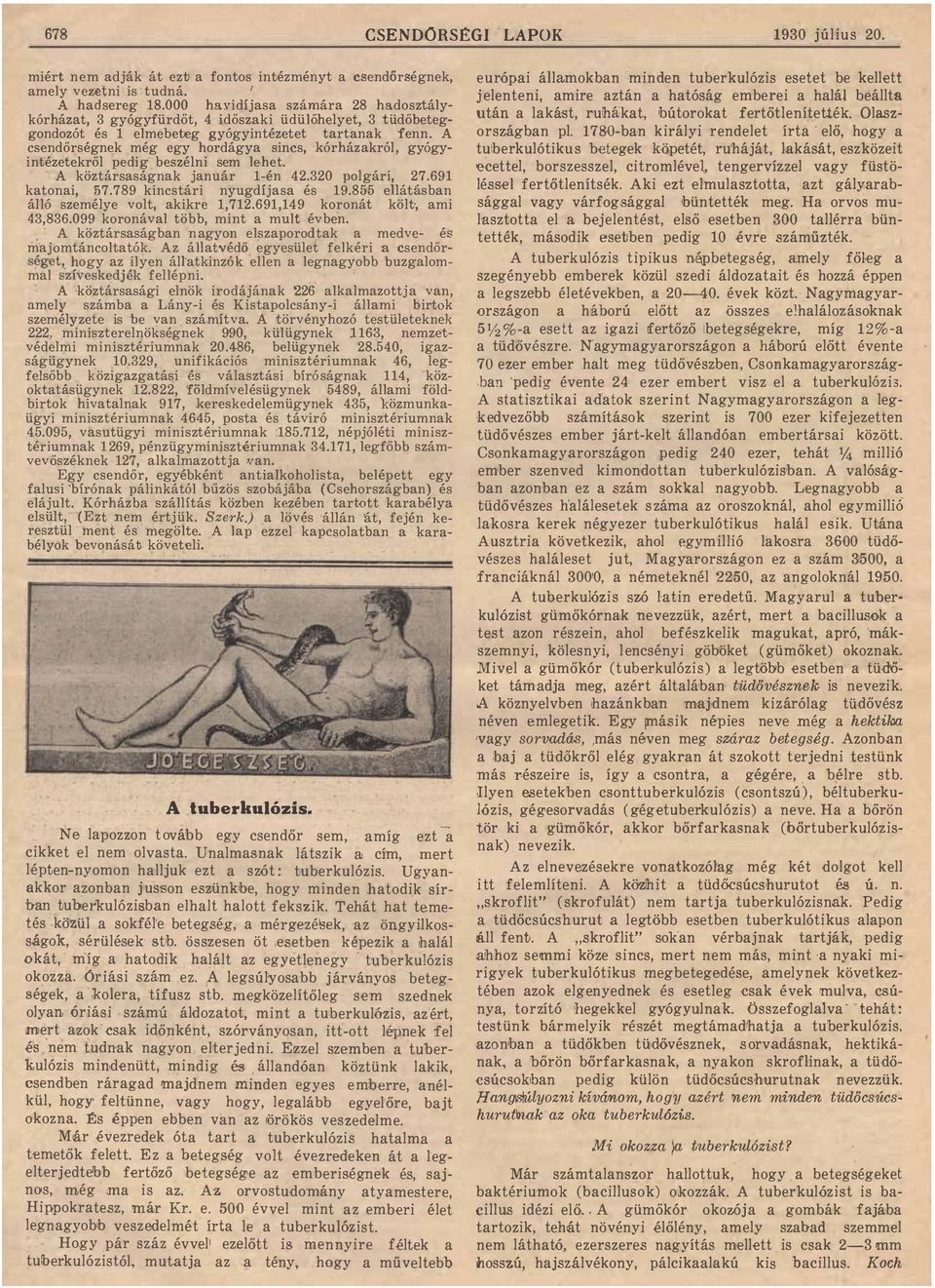 Randevú valakit tuberkulózisban