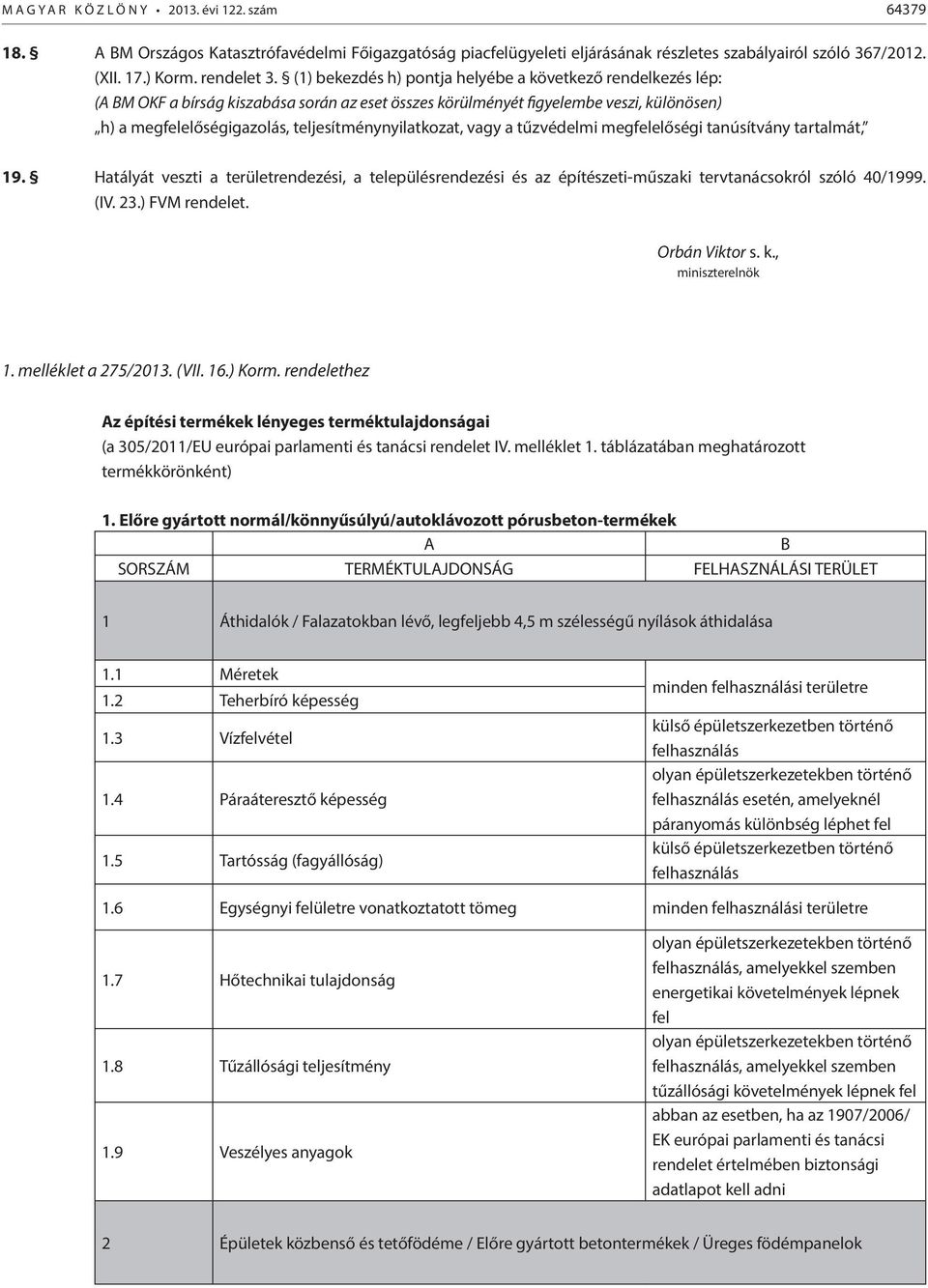 teljesítménynyilatkozat, vagy a tűzvédelmi megfelelőségi tanúsítvány tartalmát, 19. Hatályát veszti a területrendezési, a településrendezési és az építészeti-műszaki tervtanácsokról szóló 40/1999.