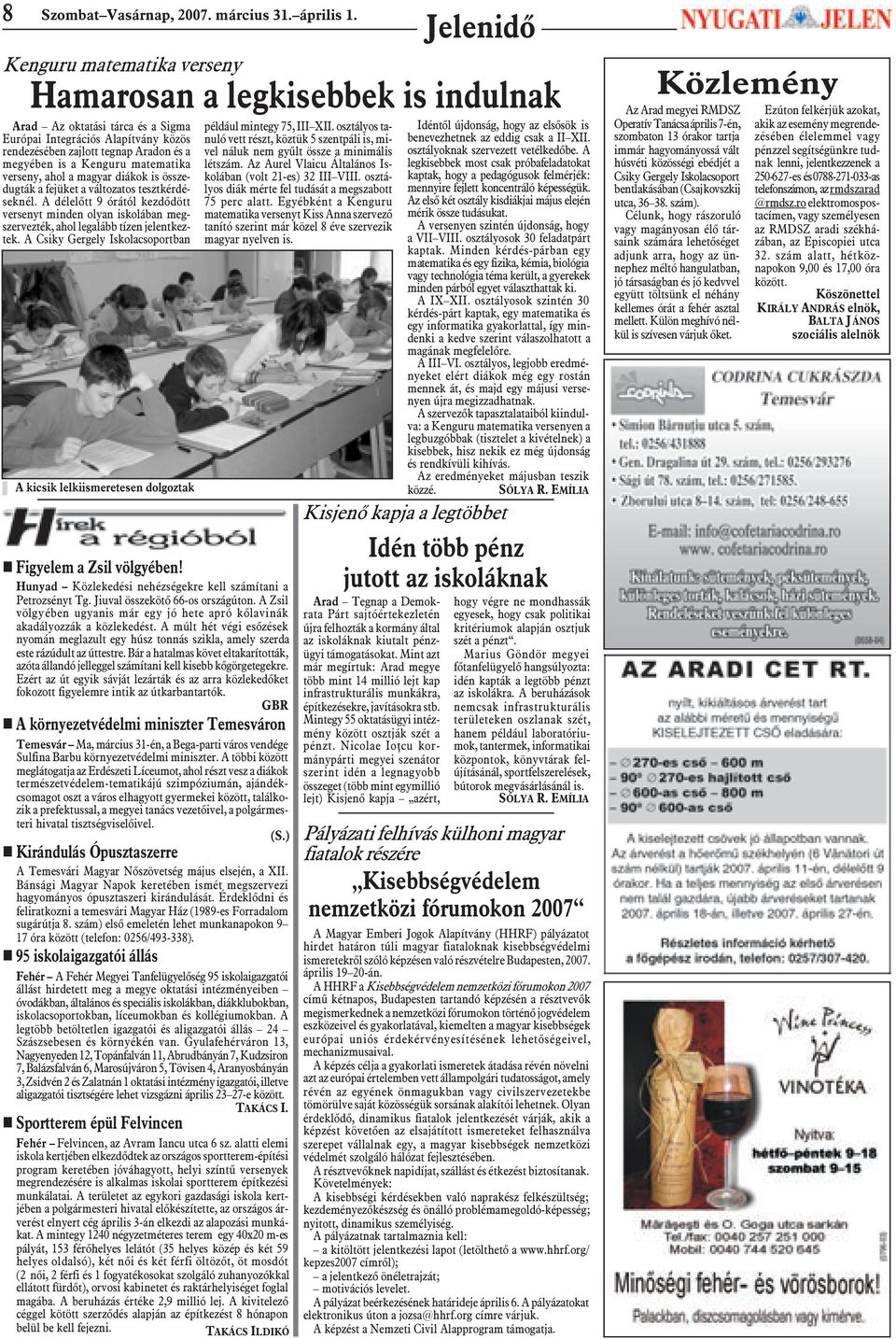Kenguru matematika verseny, ahol a magyar diákok is összedugták a fejüket a változatos tesztkérdéseknél.