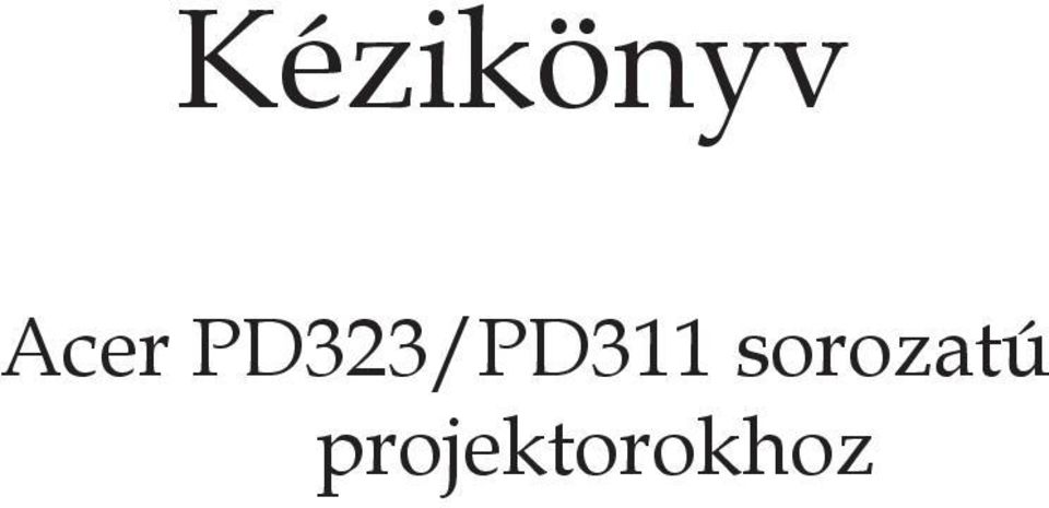 PD323/PD311