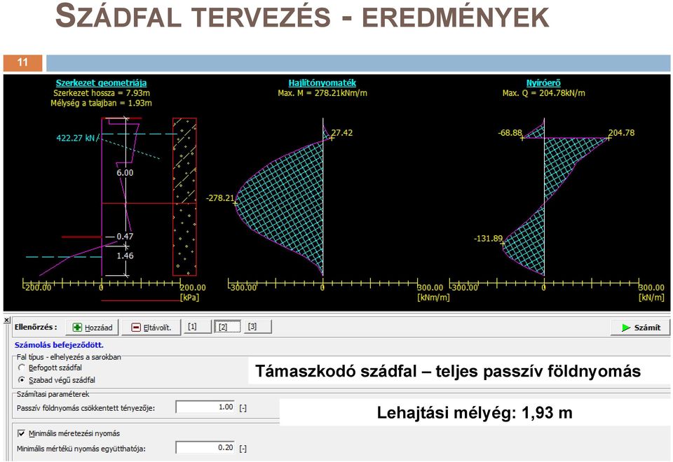 szádfal teljes passzív