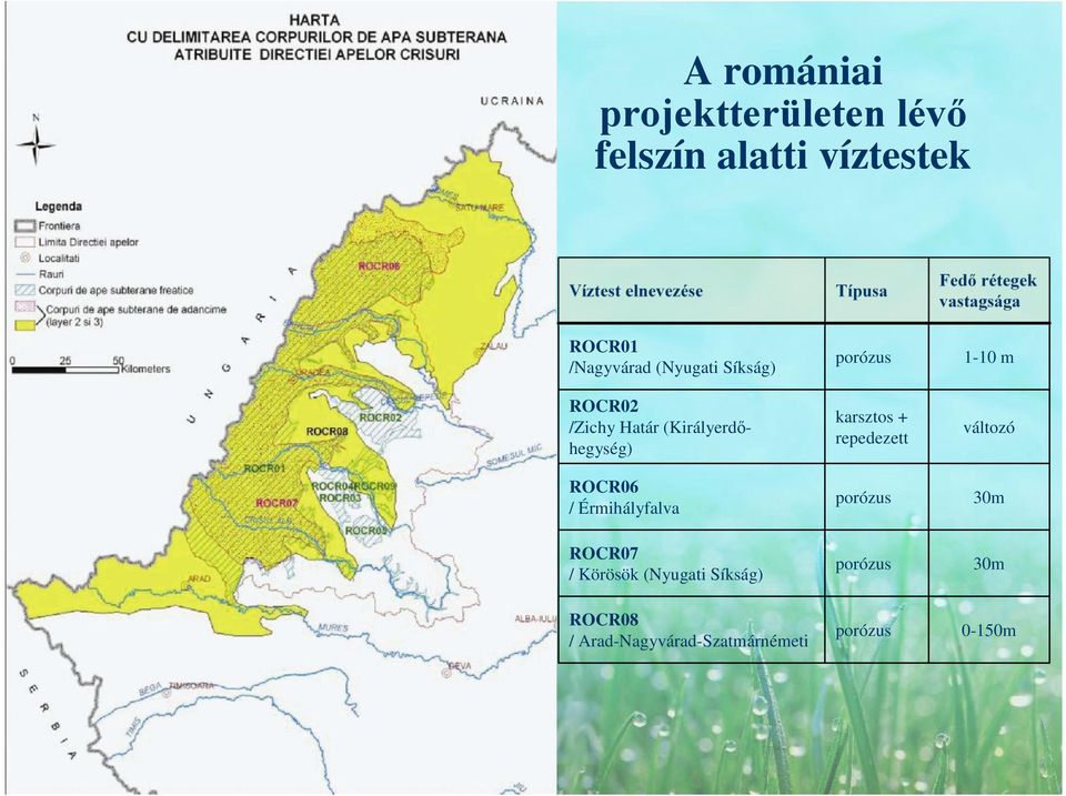 (Királyerdőhegység) karsztos + repedezett változó ROCR06 / Érmihályfalva porózus 30m