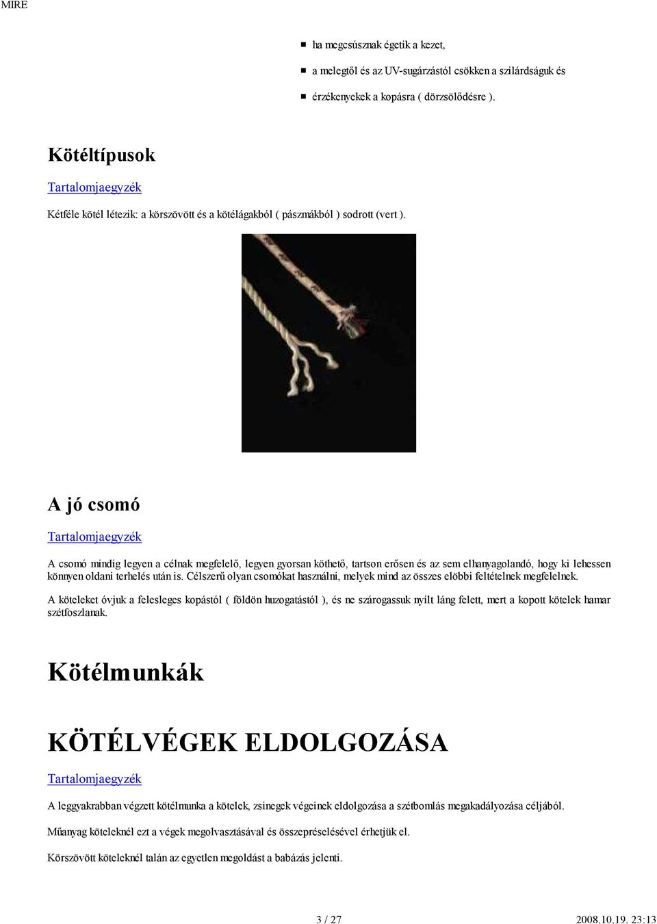 Kötélkezelés. DUF füzetek 3. - PDF Free Download