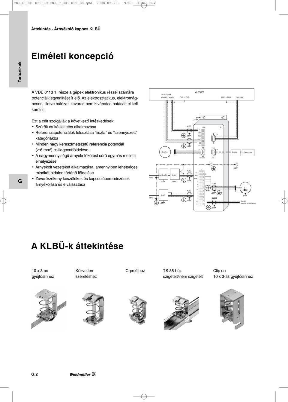 Vezérlés Vezérlő jelek digitális analóg CNC ND CNC ND Pozíciójel Ezt a célt szolgálják a következő intézkedések: Szűrők és késleltetés alkalmazása Referenciapotenciálok felosztása tiszta és