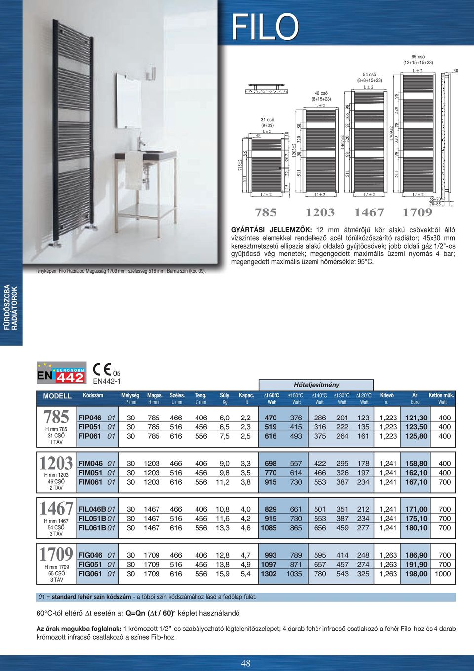 gáz 1/2"-os gyűjtőcső vég menetek; megengedett maximális üzemi nyomás 4 bar; megengedett maximális üzemi hőmérséklet 95 C.