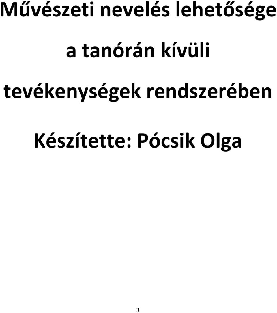 kívüli tevékenységek