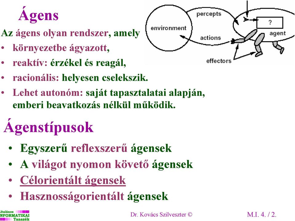 Lehet autonóm: saját tapasztalatai alapján, emberi beavatkozás nélkül működik.