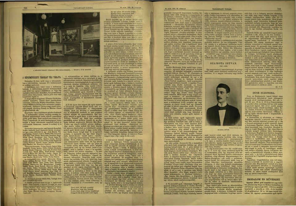 A terem másik oldlflán le nyék már csk homályosn összez ugor< látsznk fényképünkön, Még eléggé kivehető László Fülöptől egy női rczkép; vll Torni Gyul ngyobb festménye (Egy rb mese tárgy.