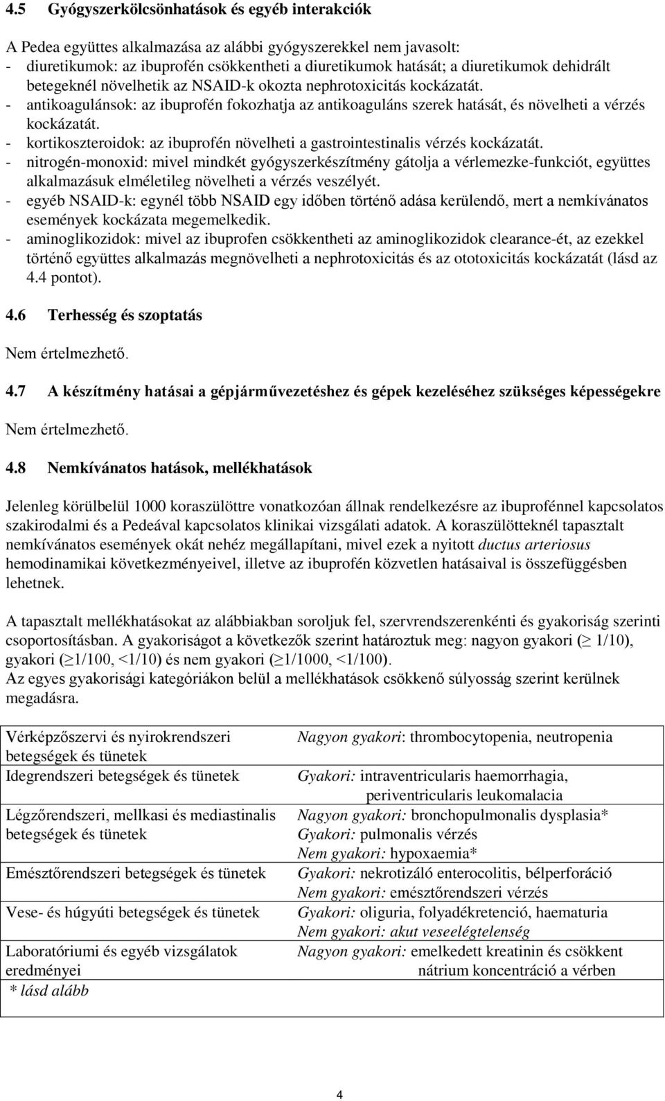 - kortikoszteroidok: az ibuprofén növelheti a gastrointestinalis vérzés kockázatát.