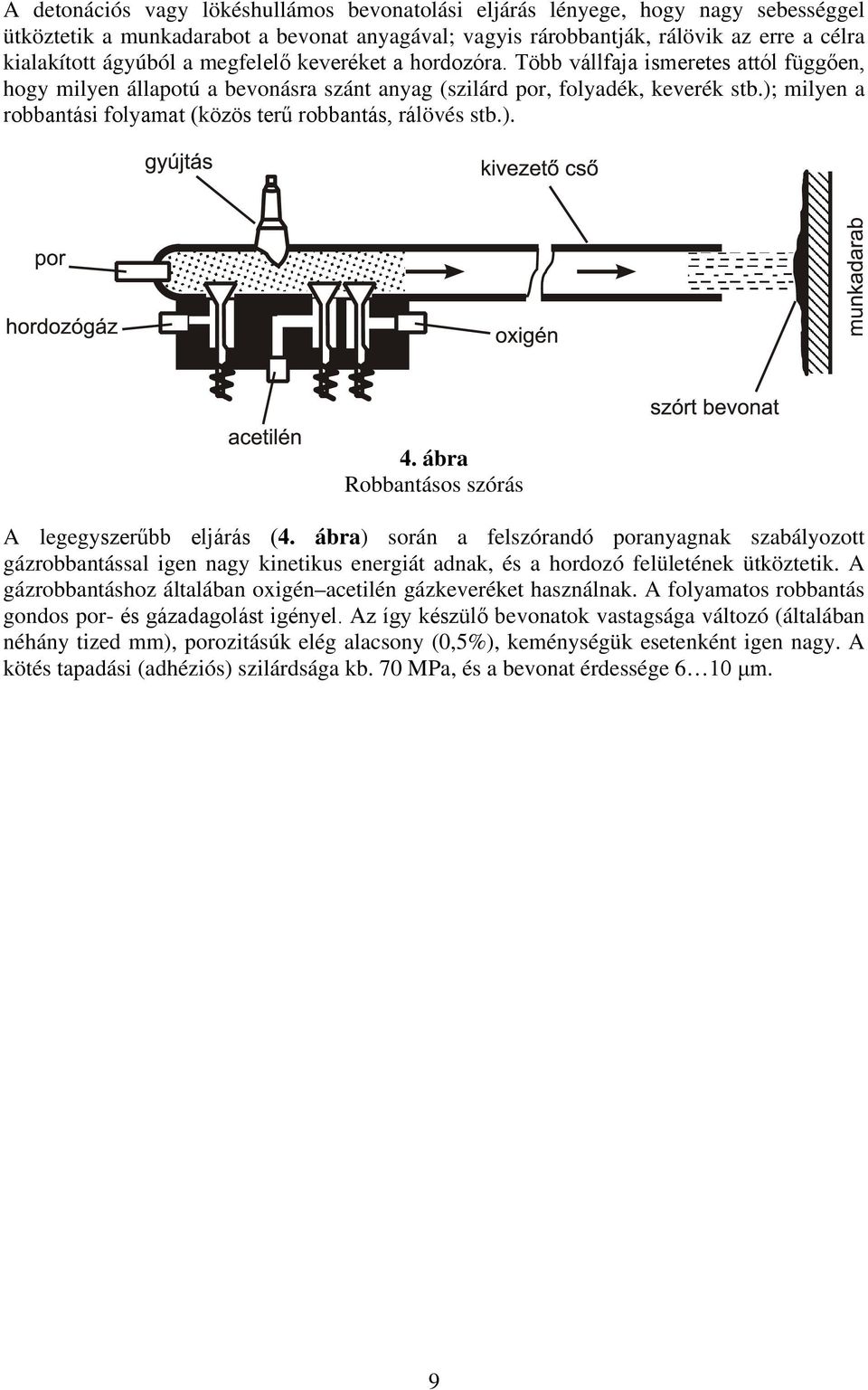 ); milyen a robbantási folyamat (közös terű robbantás, rálövés stb.). 4. ábra Robbantásos szórás A legegyszerűbb eljárás (4.