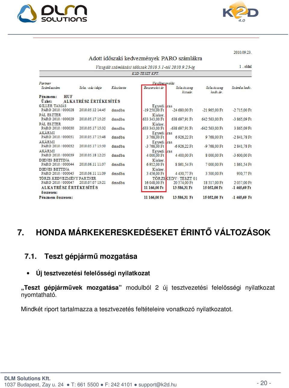 gépjárművek mozgatása modulból 2 új tesztvezetési felelősségi nyilatkozat