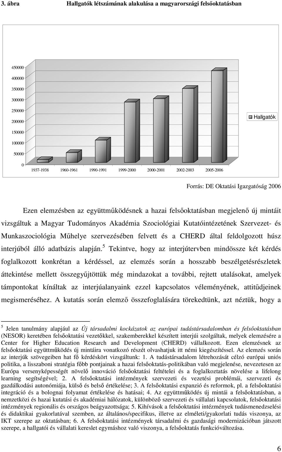 Kutatóintézetének Szervezet- és Munkaszociológia Mőhelye szervezésében felvett és a CHERD által feldolgozott húsz interjúból álló adatbázis alapján.