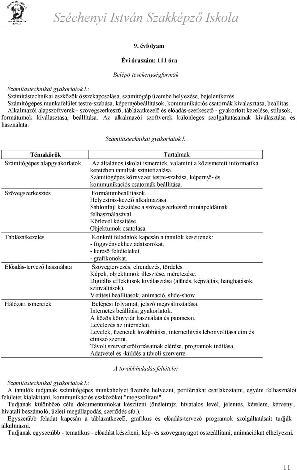 Alkalmazói alapszoftverek - szövegszerkesztő, táblázatkezelő és előadás-szerkesztő - gyakorlott kezelése, stílusok, formátumok kiválasztása, beállítása.