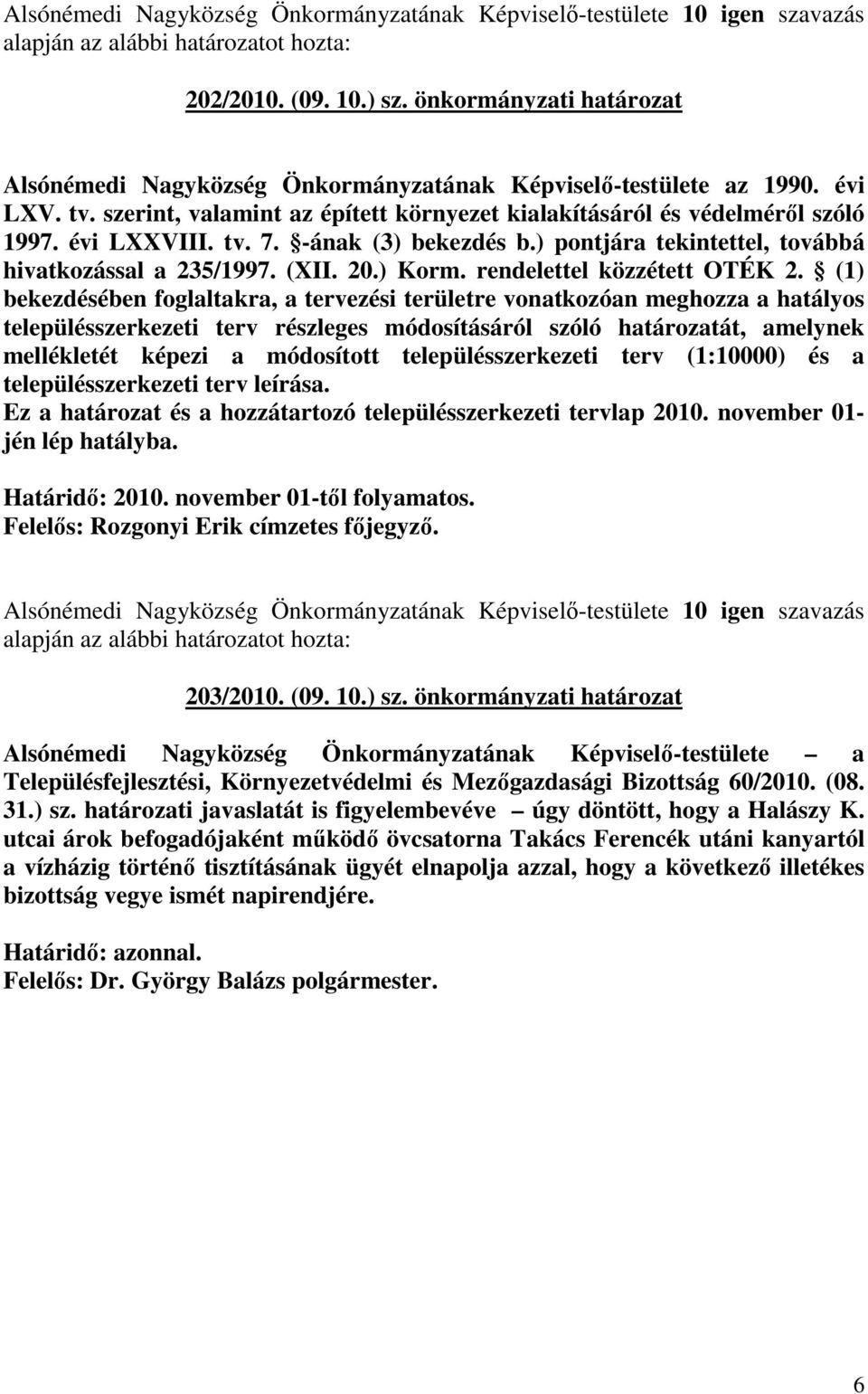 rendelettel közzétett OTÉK 2.