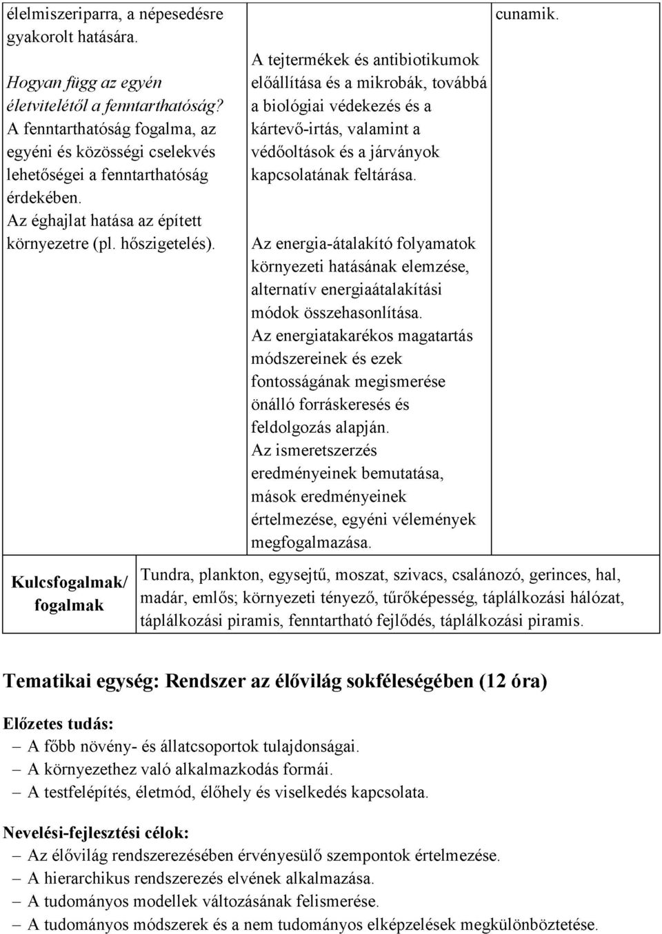 A tejtermékek és antibiotikumok előállítása és a mikrobák, továbbá a biológiai védekezés és a kártevő-irtás, valamint a védőoltások és a járványok kapcsolatának feltárása.