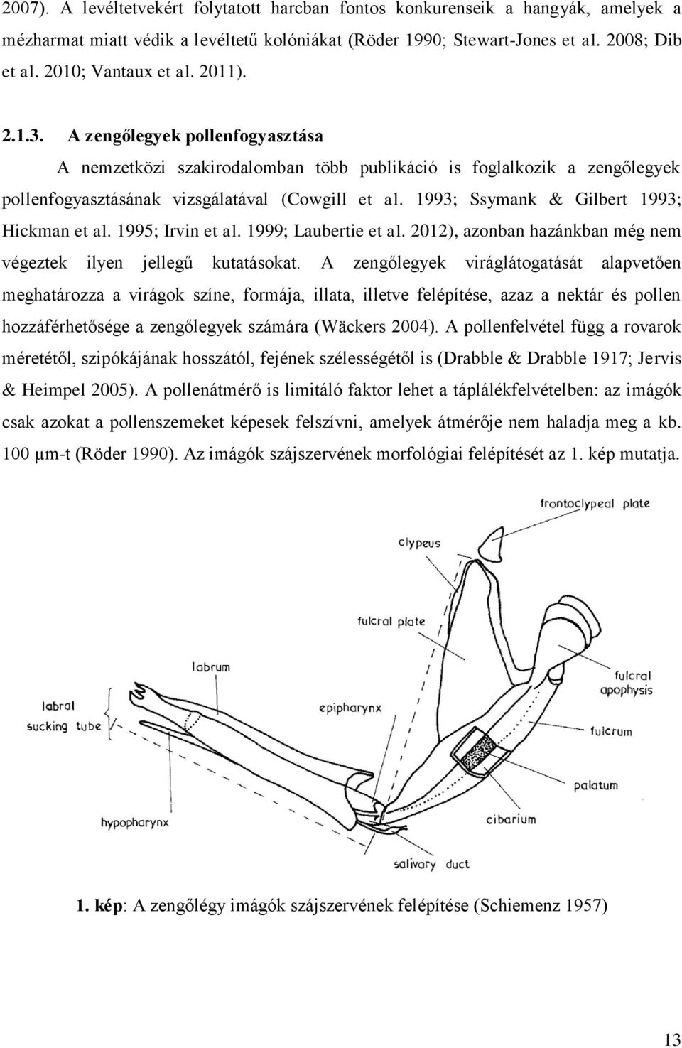1993; Ssymank & Gilbert 1993; Hickman et al. 1995; Irvin et al. 1999; Laubertie et al. 2012), azonban hazánkban még nem végeztek ilyen jellegű kutatásokat.