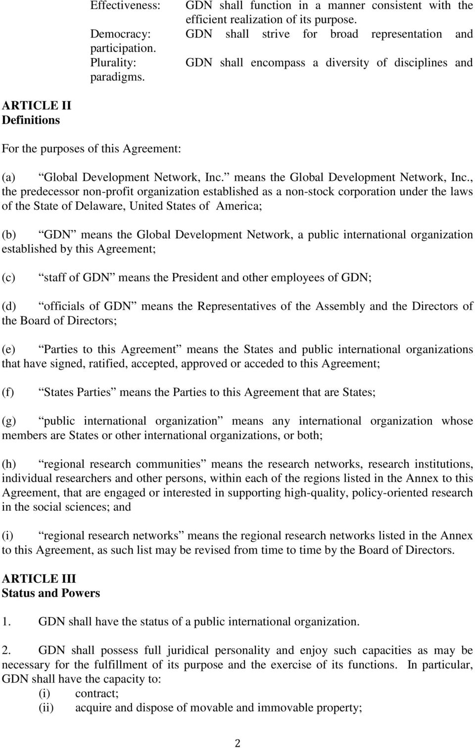 means the Global Development Network, Inc.