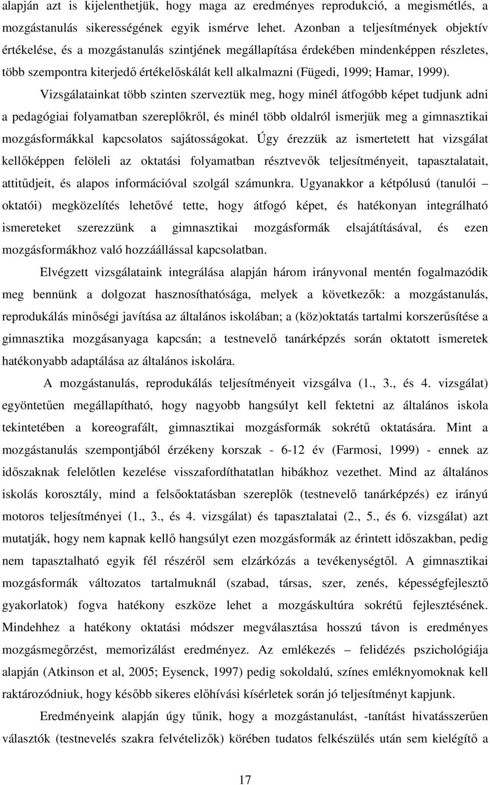Hamar, 1999).