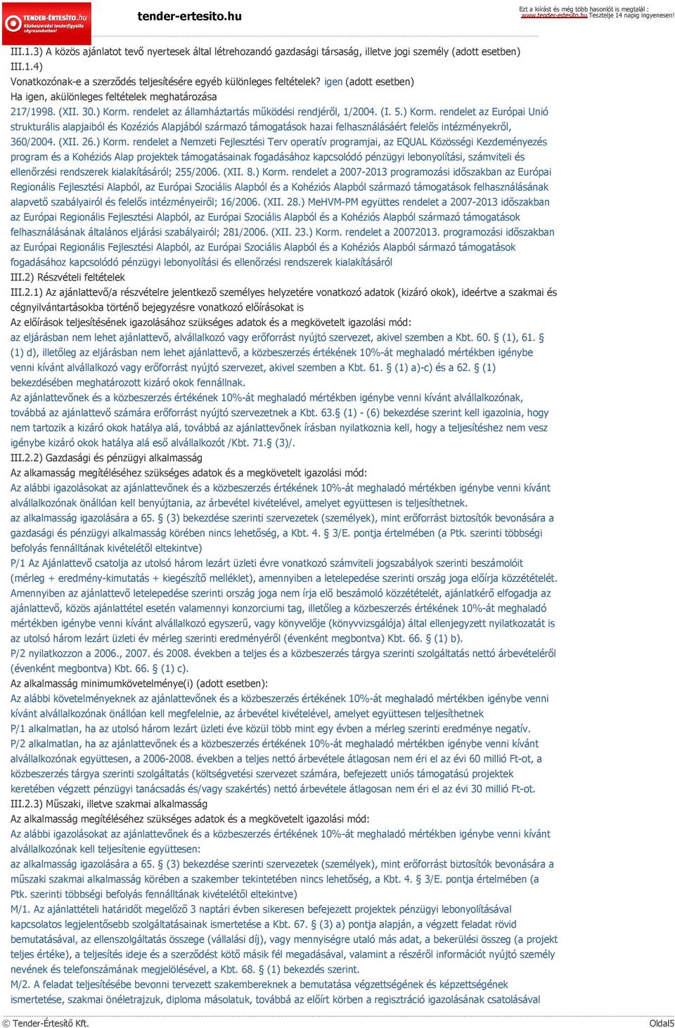 rendelet az államháztartás működési rendjéről, 1/2004. (I. 5.) Korm.