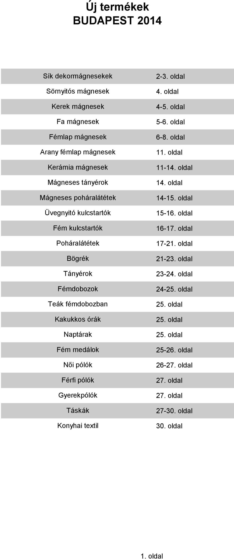 Táskák Konyhai textil 2-3. oldal 4. oldal 4-5. oldal 5-6. oldal 6-8. oldal 11. oldal 11-14. oldal 14. oldal 14-15. oldal 15-16. oldal 16-17.