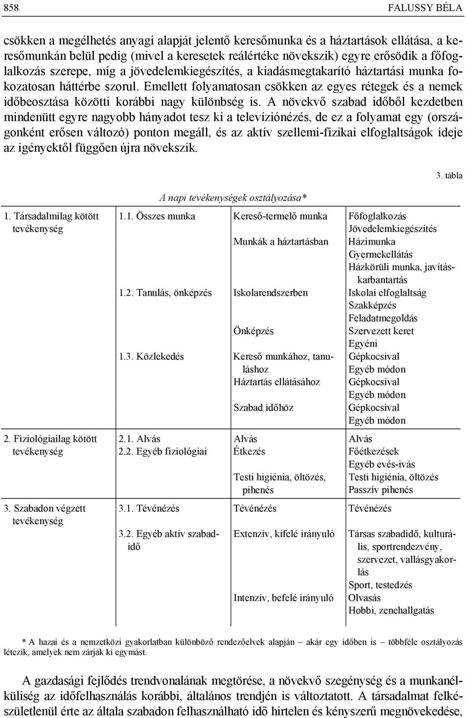 Emellett folyamatosan csökken az egyes rétegek és a nemek időbeosztása közötti korábbi nagy különbség is.