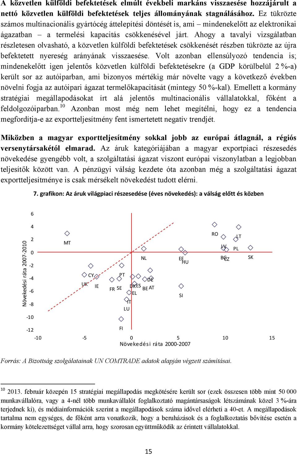 Ahogy a tavalyi vizsgálatban részletesen olvasható, a közvetlen külföldi befektetések csökkenését részben tükrözte az újra befektetett nyereség arányának visszaesése.