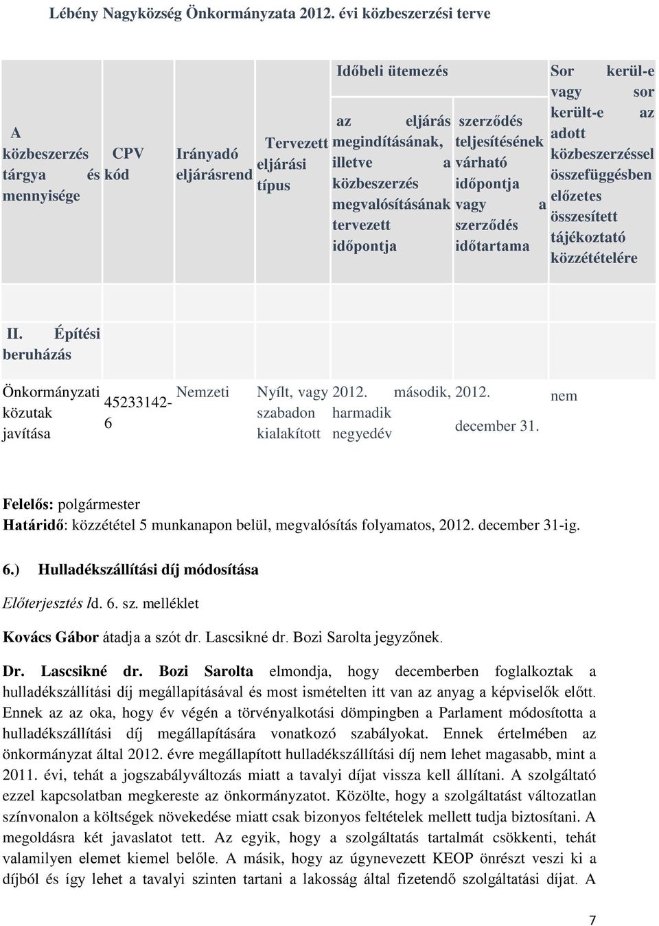 megindításának, teljesítésének közbeszerzéssel illetve a várható összefüggésben közbeszerzés időpontja előzetes megvalósításának vagy a összesített tervezett szerződés tájékoztató időpontja