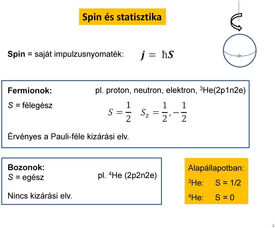 Érvényes a Pauli-féle kizárási elv.