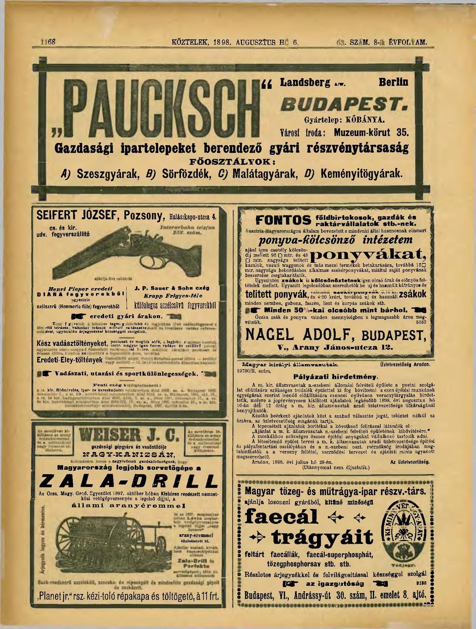 és kir. udv. fegyverszállító Henri Pi