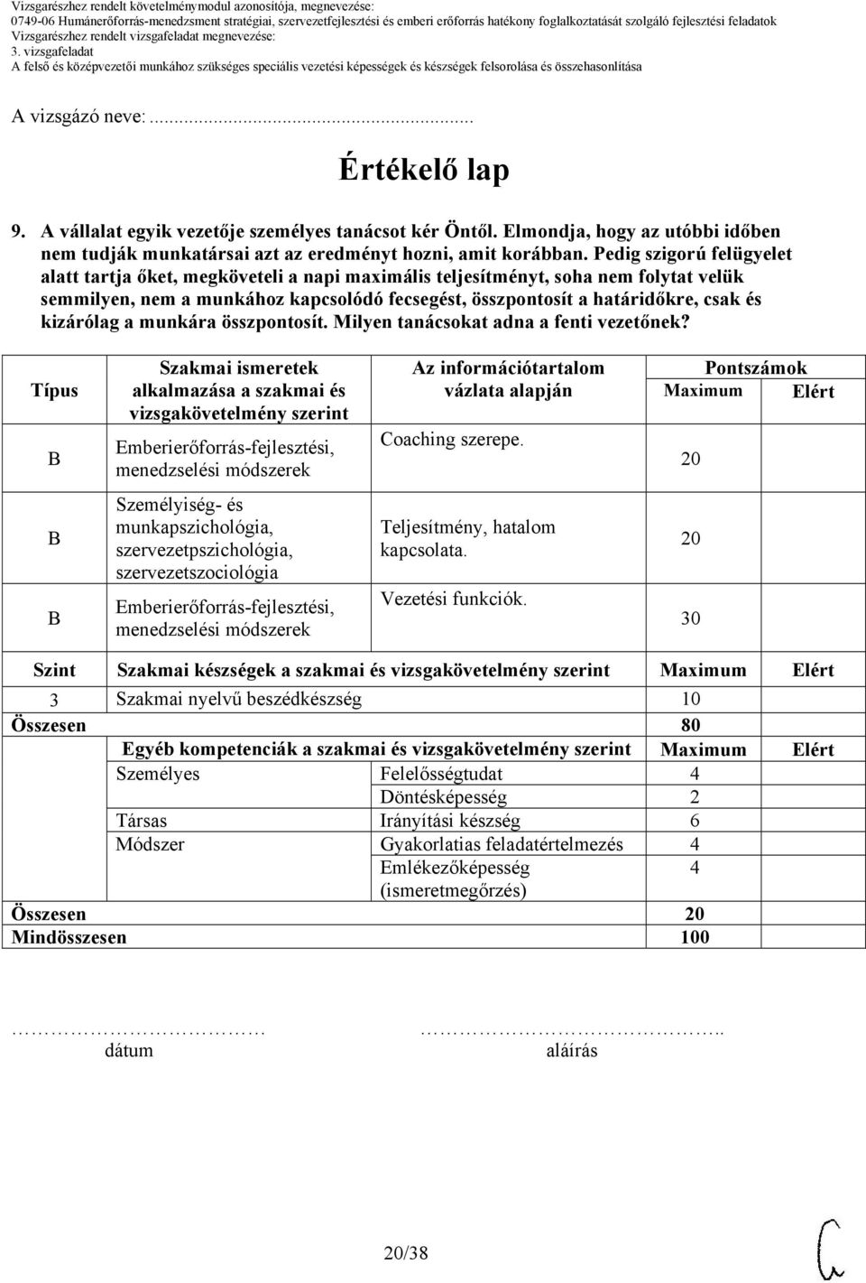 kizárólag a munkára összpontosít. Milyen tanácsokat adna a fenti vezetőnek?