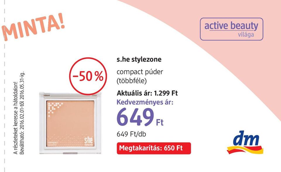 he stylezone compact púder (többféle) Aktuális