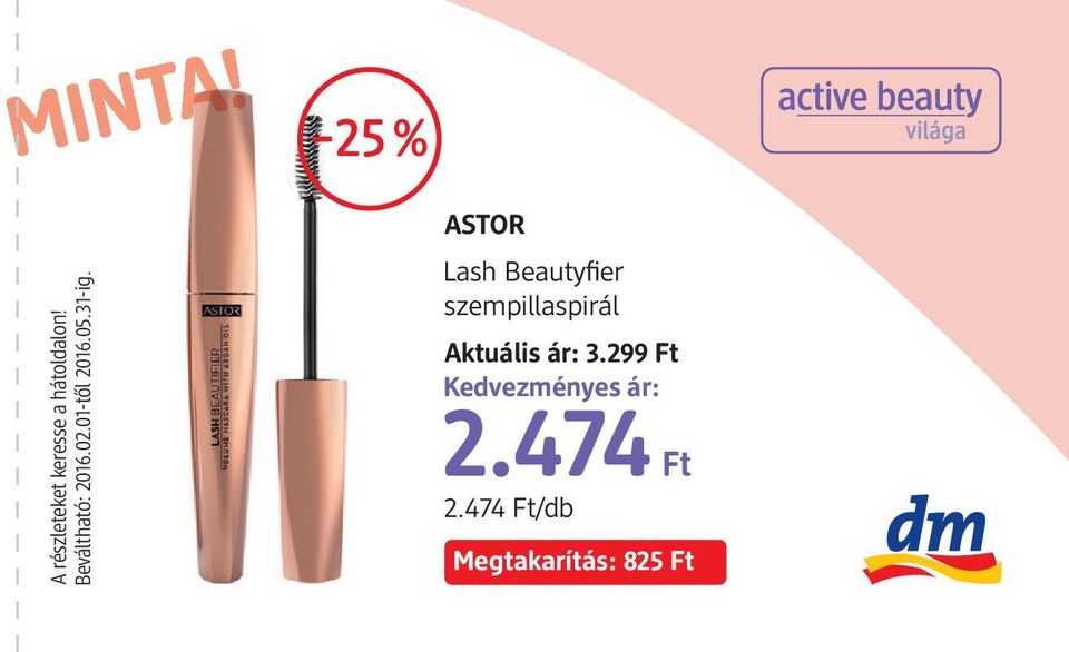 ASTOR Lash Beautyfier szempillaspirál Aktuális