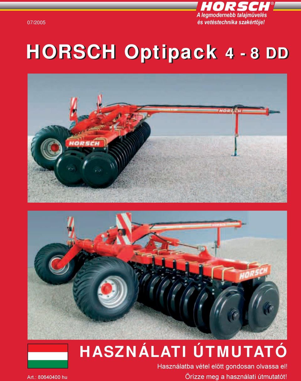 HORSCH Optipack 4-8 DD Art.