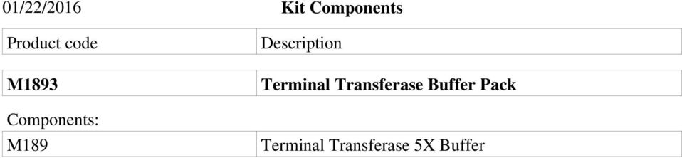 Description Terminal Transferase